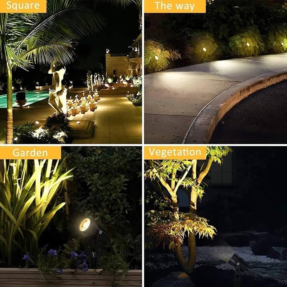 Svater Low Voltage Landscape Lighting 6 Pack | Waterproof 12V Spotlights for Garden & Pathways - view 5