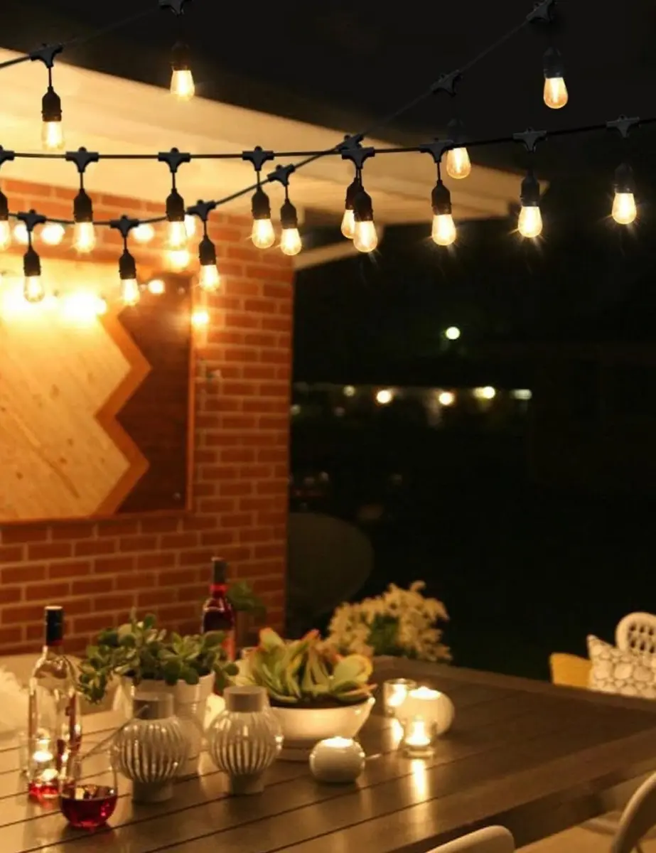 Svater Outdoor String Lights 75 FT LED Waterproof Patio E26 Edison Warm White - view 6