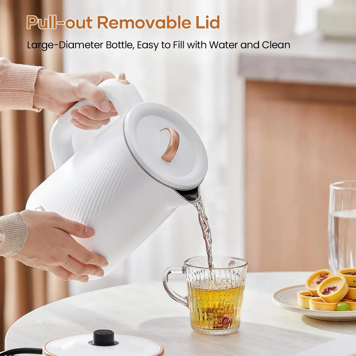 OLEGA Electric Kettle 1.8L | 1500W Stainless Steel Water Boiling Kettle with Auto Shut-Off - view 6