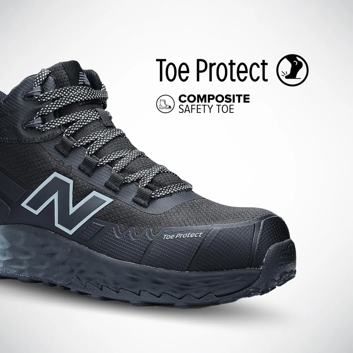New Balance Fresh Foam Cremorne Mid CT - Men's - CT EH HR SR SF - Black/Grey - 9D | Athletic Safety & Comfort - view 2