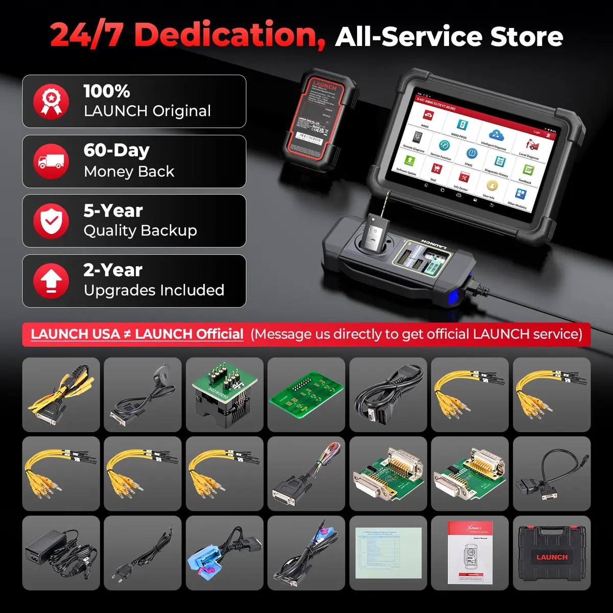 LAUNCH X431 IM Elite with PRG3 Scan Tool 8in Android | OE Diagnostics & 5000 ECU Write - view 6