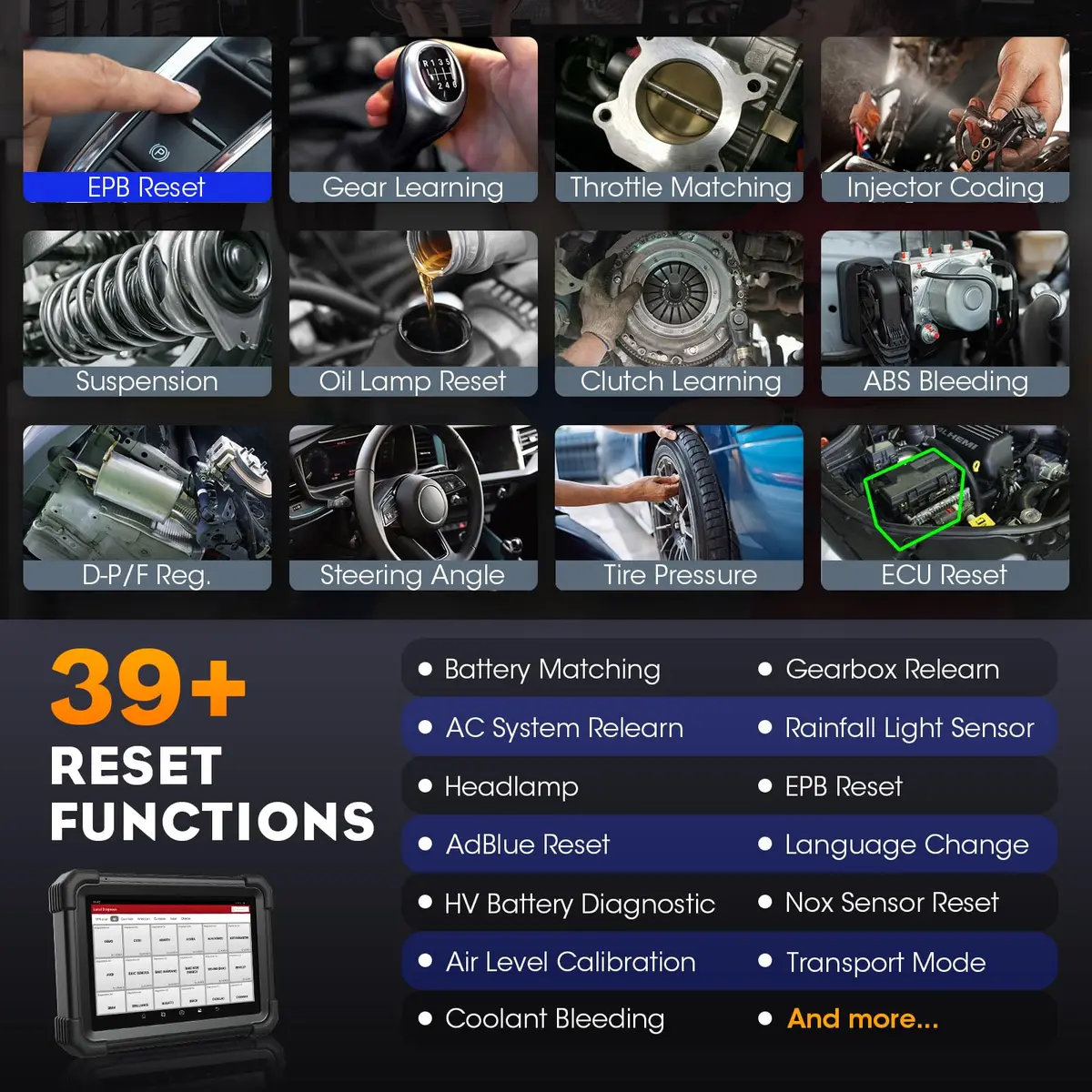 LAUNCH X431 IM Elite with PRG3 Scan Tool 8in Android | OE Diagnostics & 5000 ECU Write - view 2