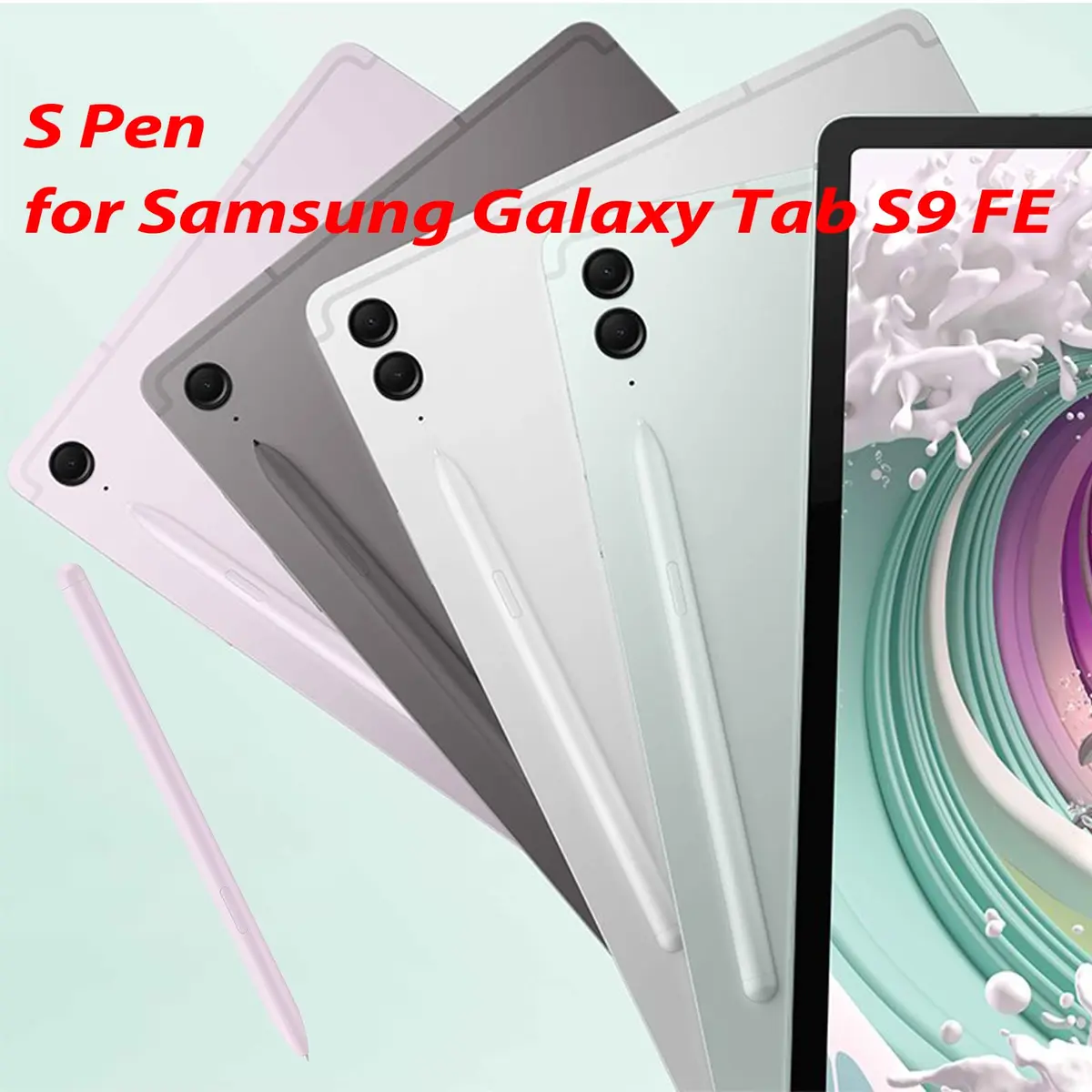 Dogxiong 2 Pack Galaxy Tab S9 FE Stylus Pen, No Bluetooth, Lavender - view 5