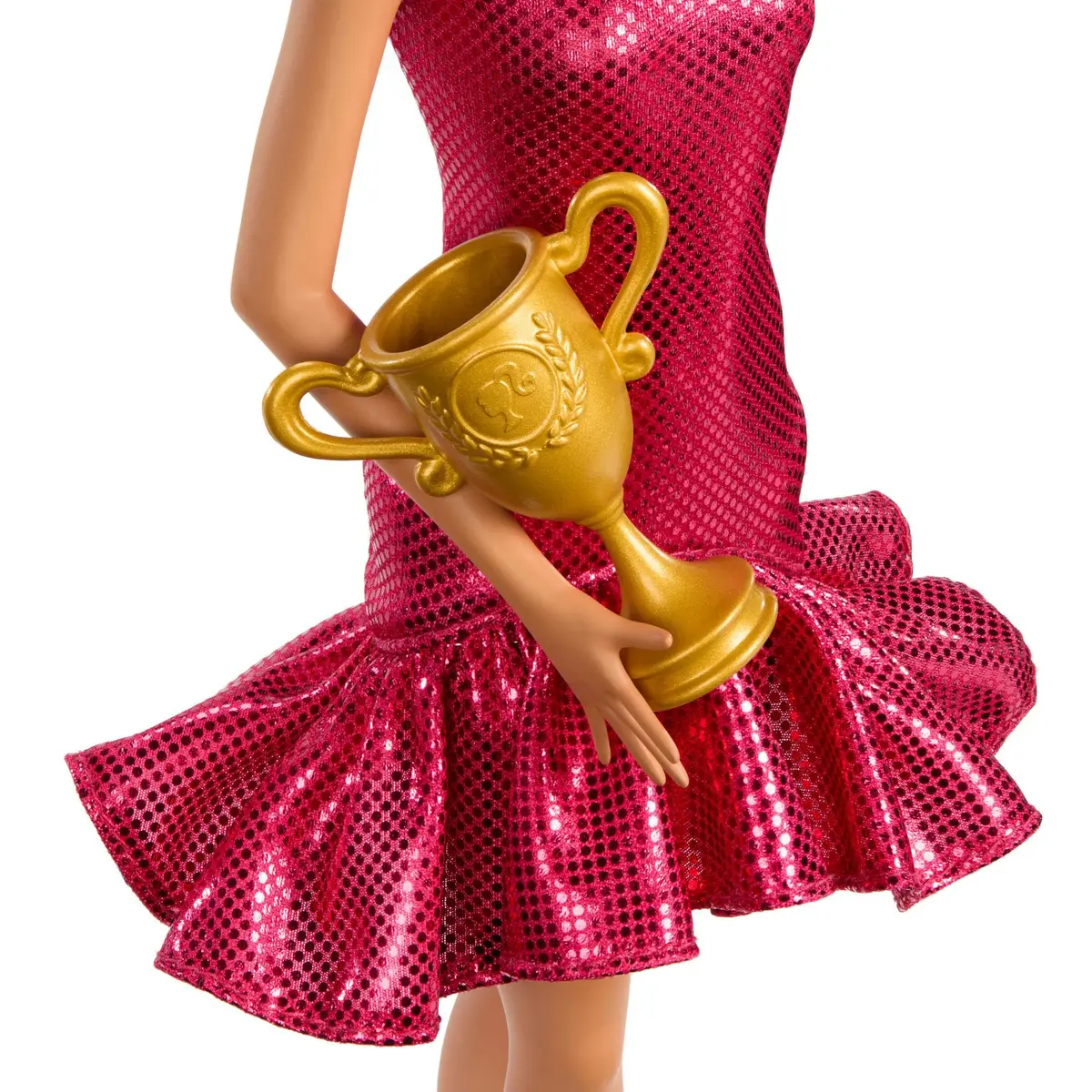 Barbie Ballroom Dancer Doll and Dance Themed Accessory | 1:6 Scale, Red Dress, Trophy for Kids 3+ - view 3