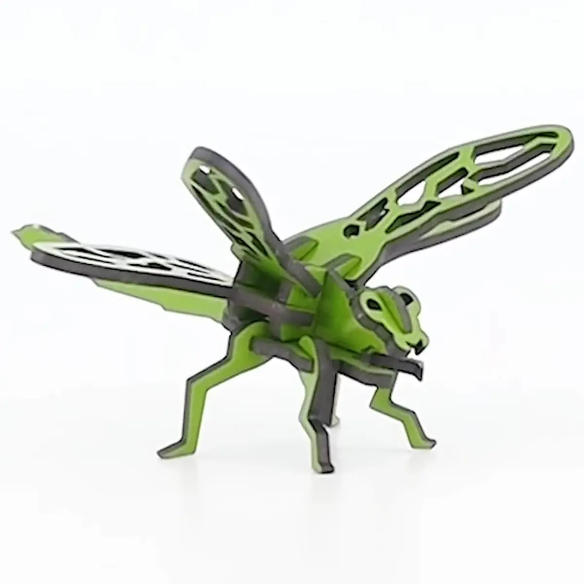 Little & Wood Woodlet: Small - Dragonfly - Green | 3D Wooden Insect Puzzle for Kids 6+ - view 5