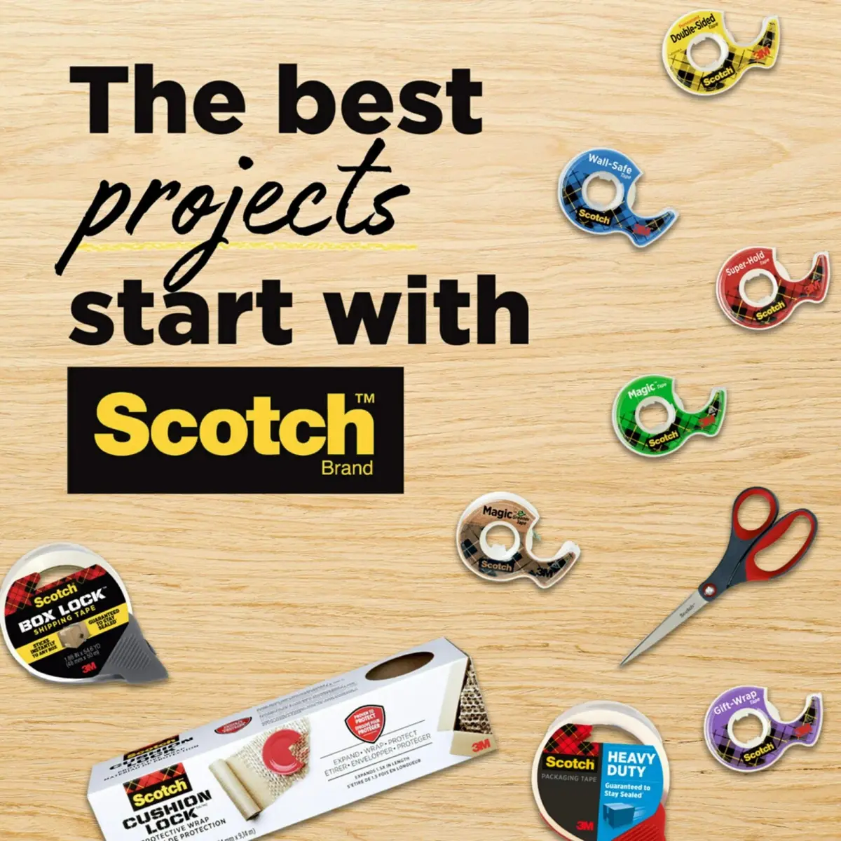 Scotch Magic Tape & Heavy Duty Shipping Tape Bundle 3/4 x 300 Inches & 1.88 x 800 Inches | USA Import, Duties Included - view 10
