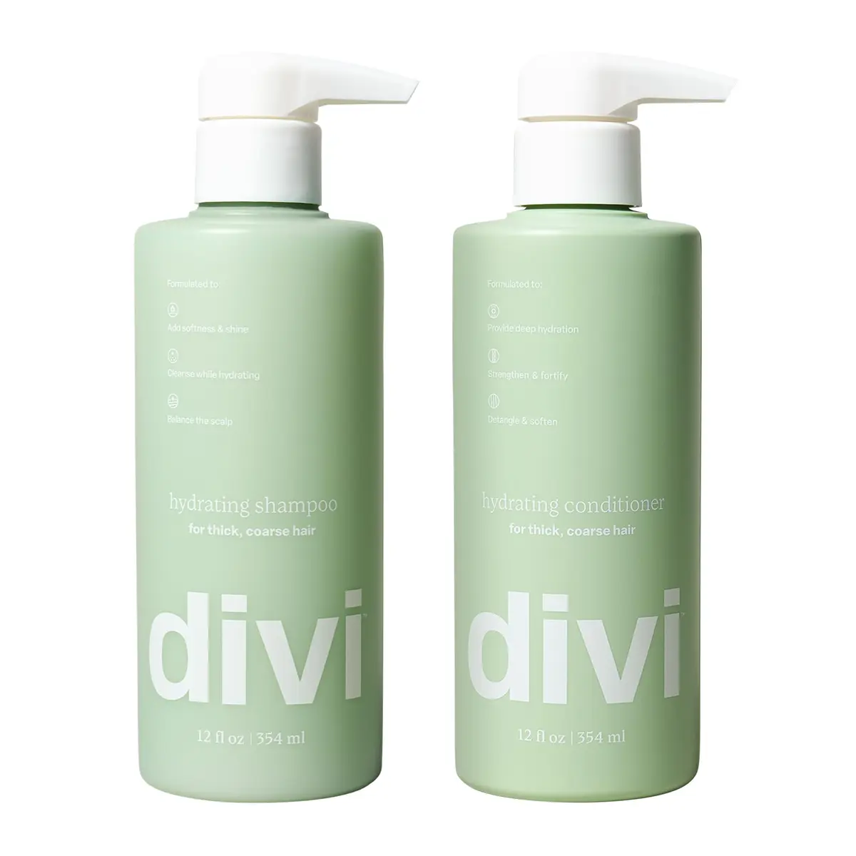 Divi Hydrating Shampoo & Conditioner Set for Medium/Thick Hair | 12 fl oz - main product image