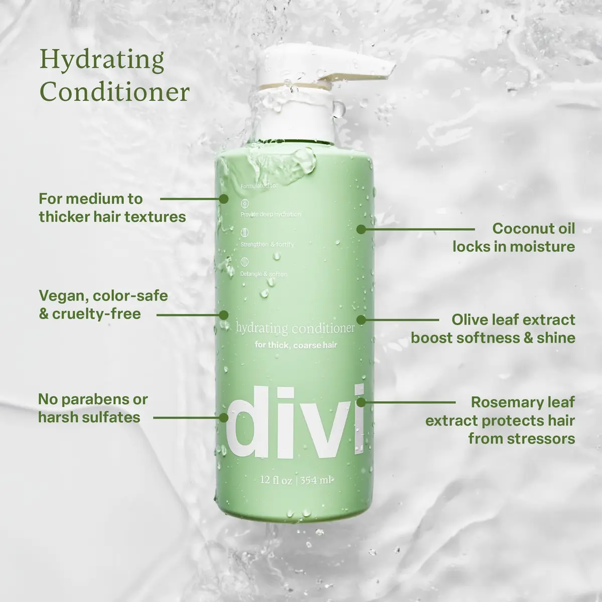Divi Hydrating Shampoo & Conditioner Set for Medium/Thick Hair | 12 fl oz - view 5