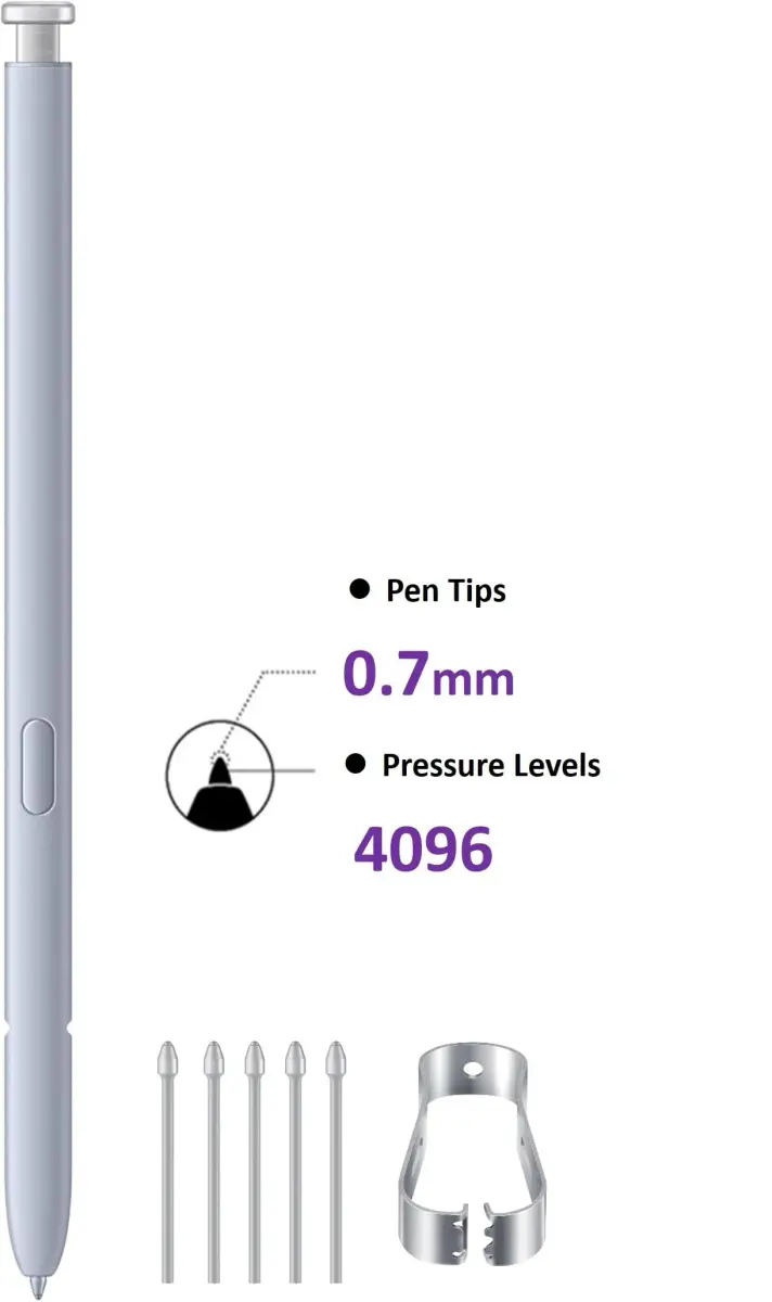 SLQ Replacement S Pen for Samsung Galaxy S25 Ultra 5G (Blue) | 4096 Pressure Levels, 5x Tips Included - view 3