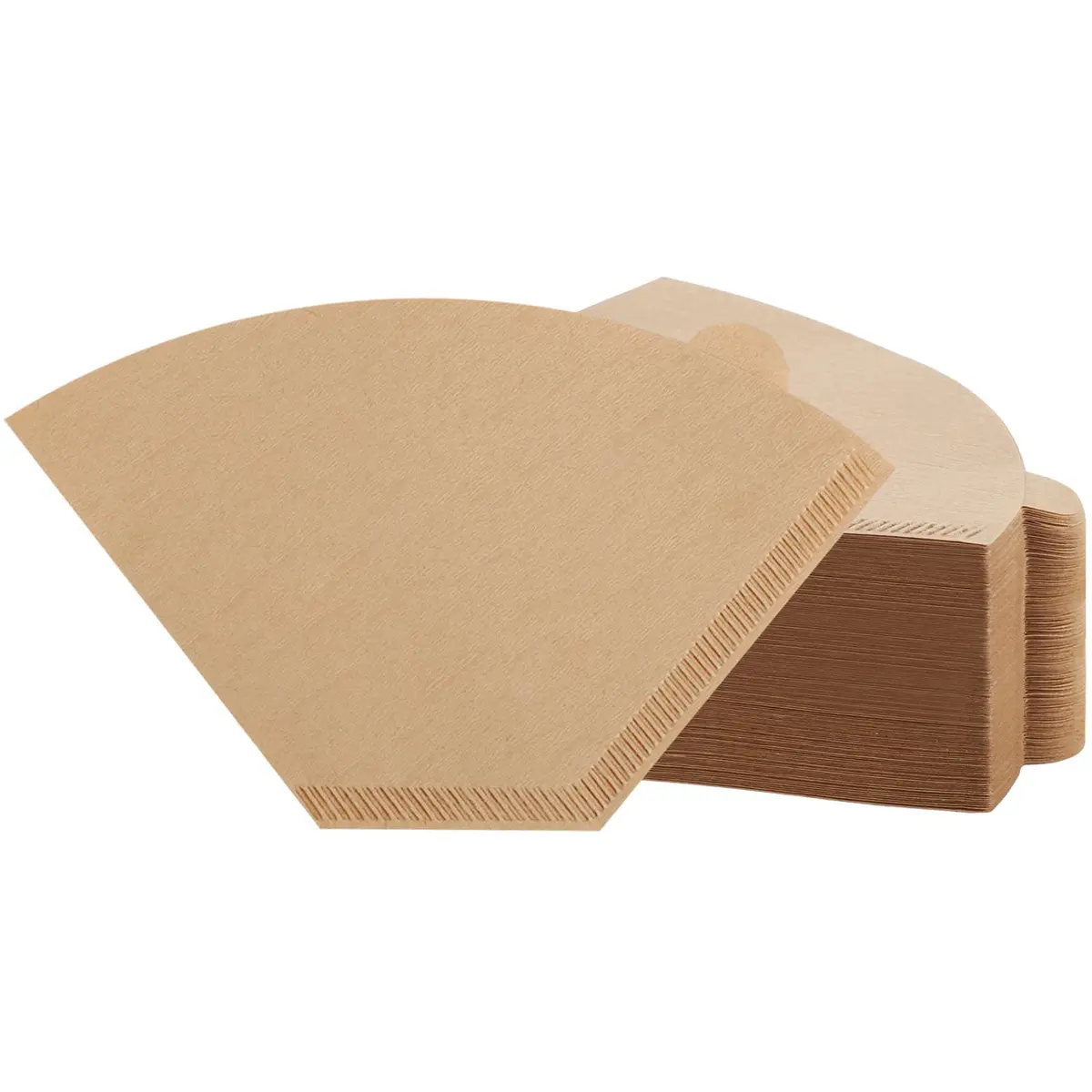 Prudiut 100 Count #4 Cone Coffee Filters 8-12 Cup | Compatible with Ninja Maker, Unbleached Natural Wood Pulp - main product image