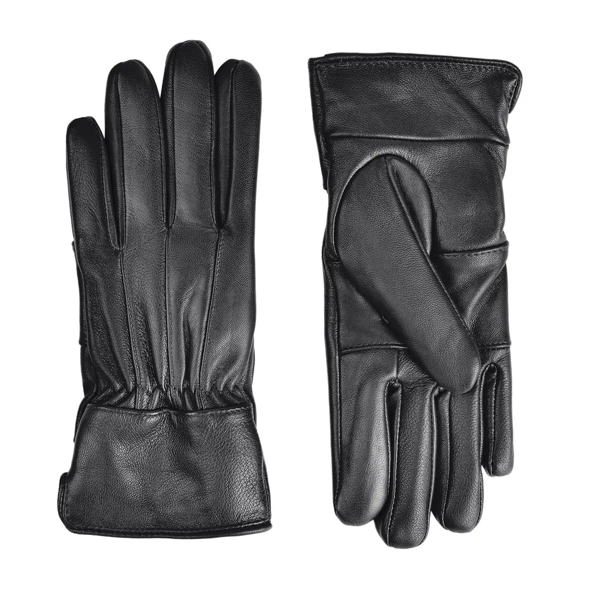 Harssidanzar Genuine Leather Gloves Sheepskin Warm Winter Soft Lining M | Elegant & Durable - view 2