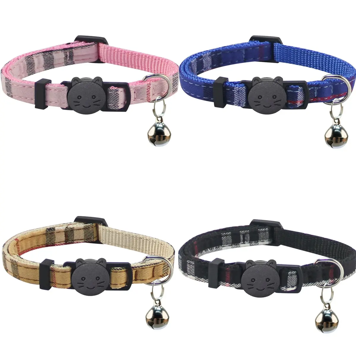 Yizepet Cat Collars with Bells | Breakaway Kitten Collar, Adjustable, Safe & Cute (7.8-10.2 inches) - main product image
