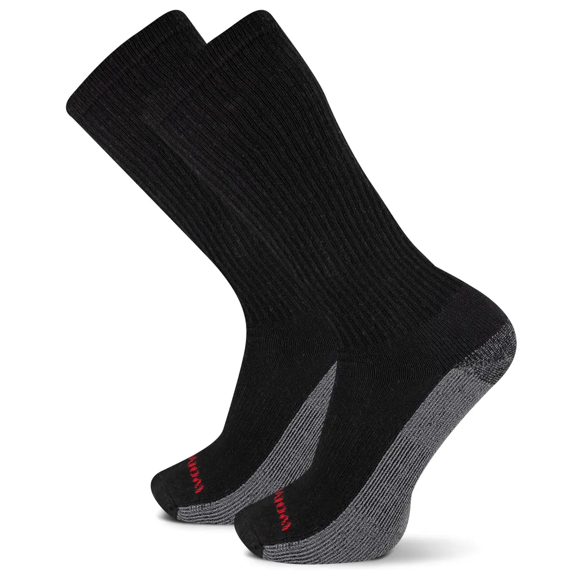 Wolverine Men's Steel Toe Cotton Work Socks 2 Pairs | Reinforced Heel & Toe, Cushioned Support - main product image