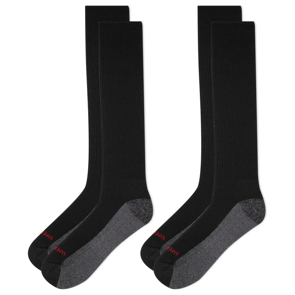 Wolverine Men's Steel Toe Cotton Work Socks 2 Pairs | Reinforced Heel & Toe, Cushioned Support - view 5