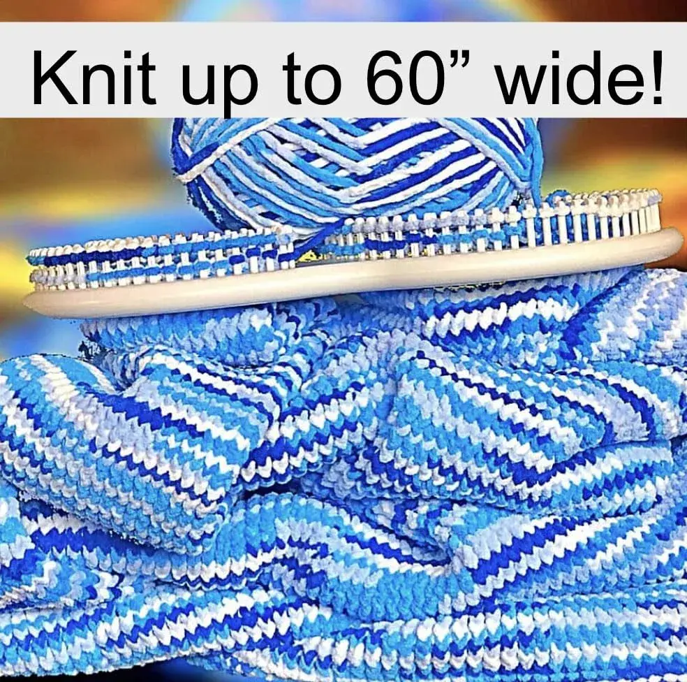 Authentic Knitting Board Afghan Knitting Loom & Kit 152cm (60") | Knit Blankets Seamlessly - view 7