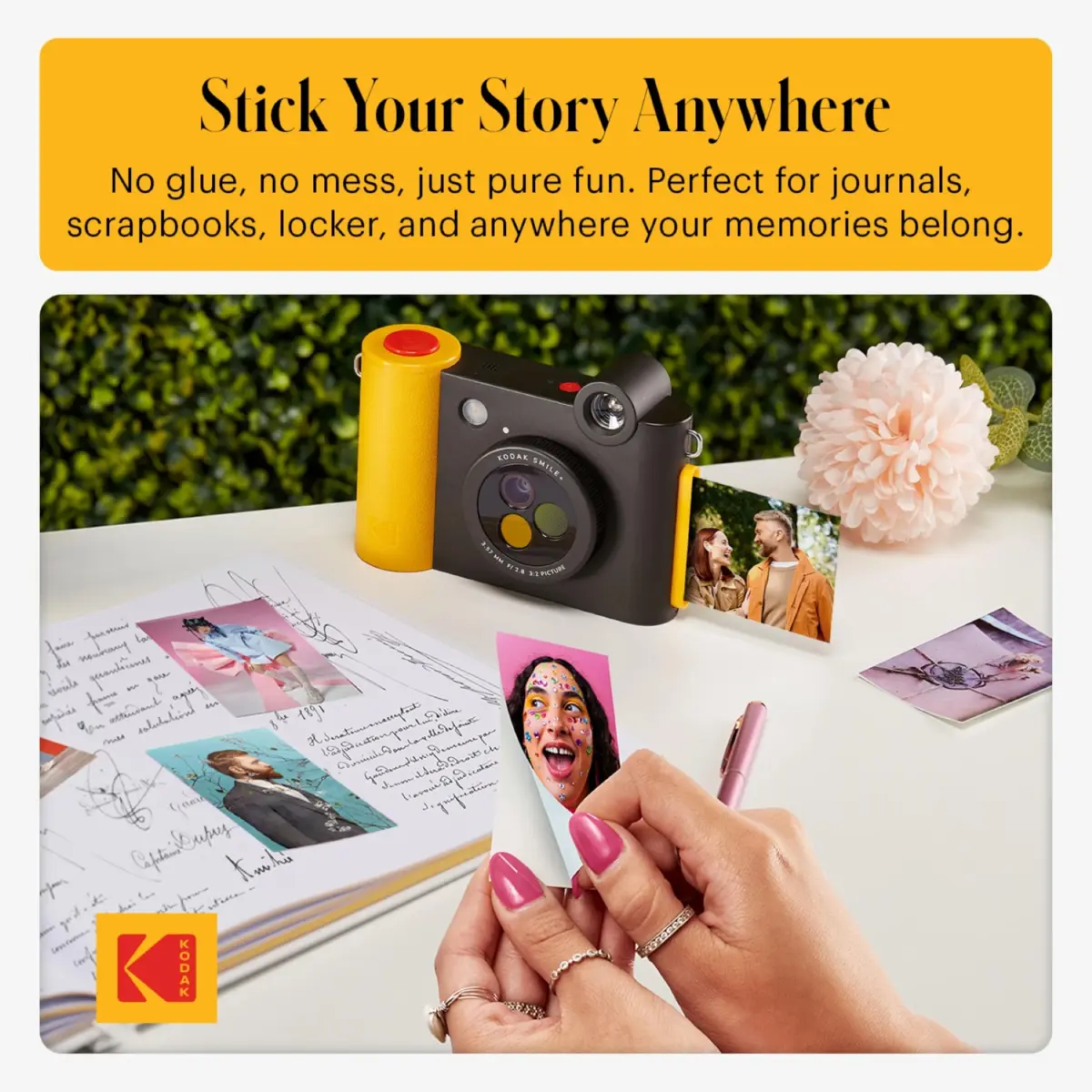 KODAK Smile+ 2-in-1 Digital Instant Camera & Printer 10MP, 2x3" Prints | Black - view 7
