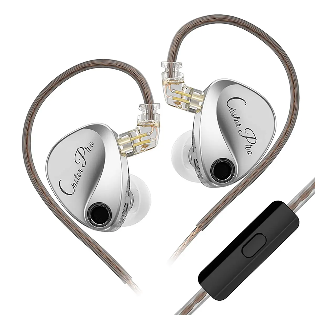 CCA KZ Castor Pro Tunable In Ear Monitor 20-40000Hz, 16Ω Impedance, Customizable Sound, Deep Bass, Wired 3.5mm Earphones - main product image