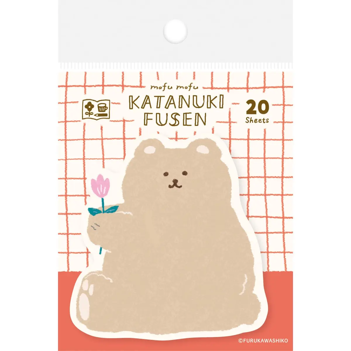 古川紙工 Self-Stick Note Die-Cut Animal Shapes | 20 Sheets, 3.3 x 4.9 inches, Mofumofukuma - main product image