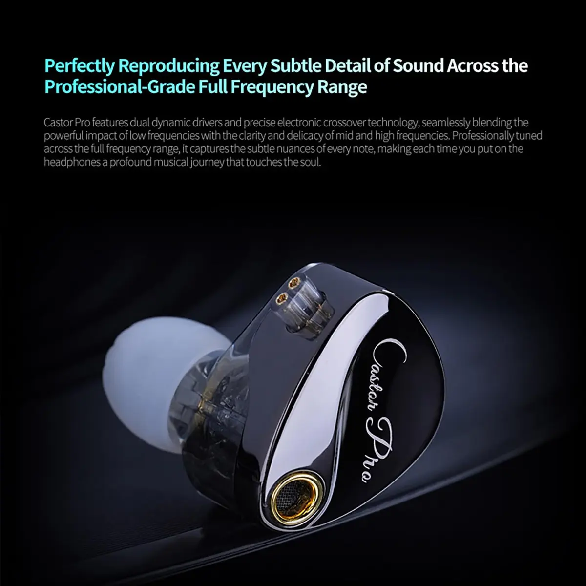 CCA Castor Pro Tunable In Ear Monitor 20-40000Hz | Improved Bass & Custom Sound - view 5