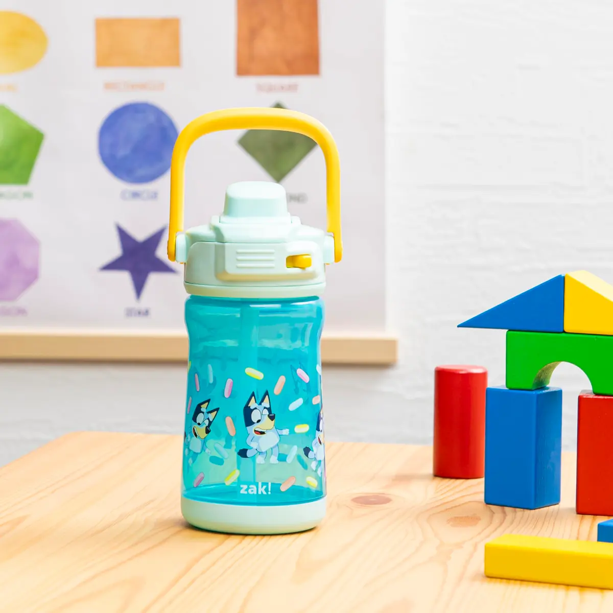 Zak Designs Bluey Beacon Kids Water Bottle 12oz | Leak-Proof, Durable Plastic, Liquid Lock Spout - view 2