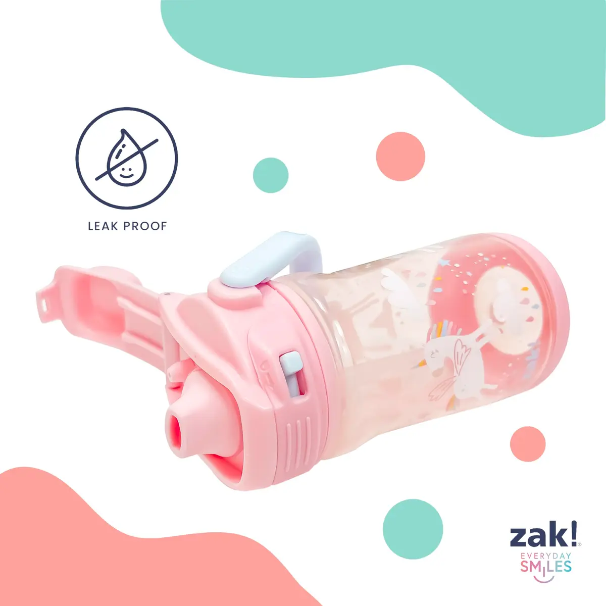 Zak Designs Bluey Beacon Kids Water Bottle 12oz | Leak-Proof, Durable Plastic, Liquid Lock Spout - view 3