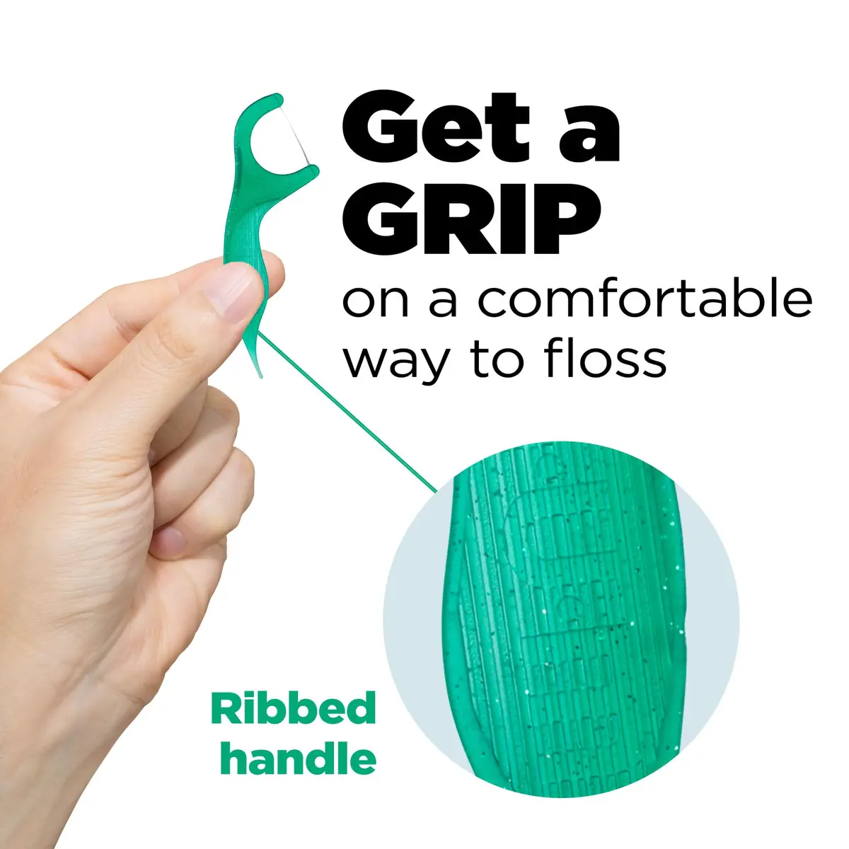GUM Professional Clean Floss Picks 180 Count (Pack of 2) | Shred-Resistant Mint Flavor - view 2