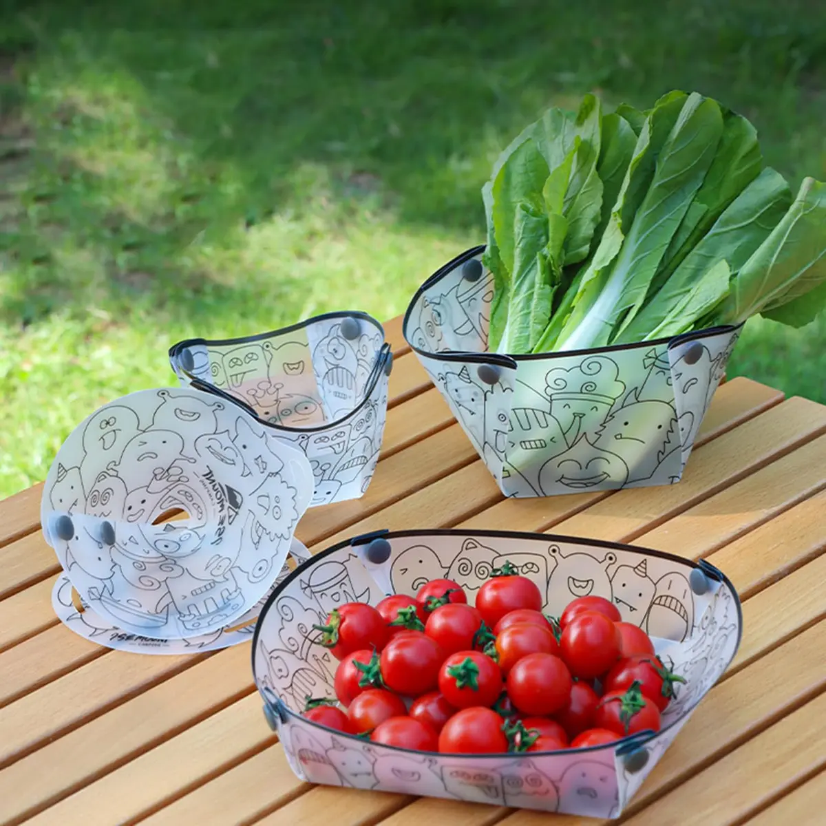 MIUPOO Collapsible Bowl Plate Cup Set | Portable Foldable Camping Tableware, Food Grade Material, 3 Sizes - view 7