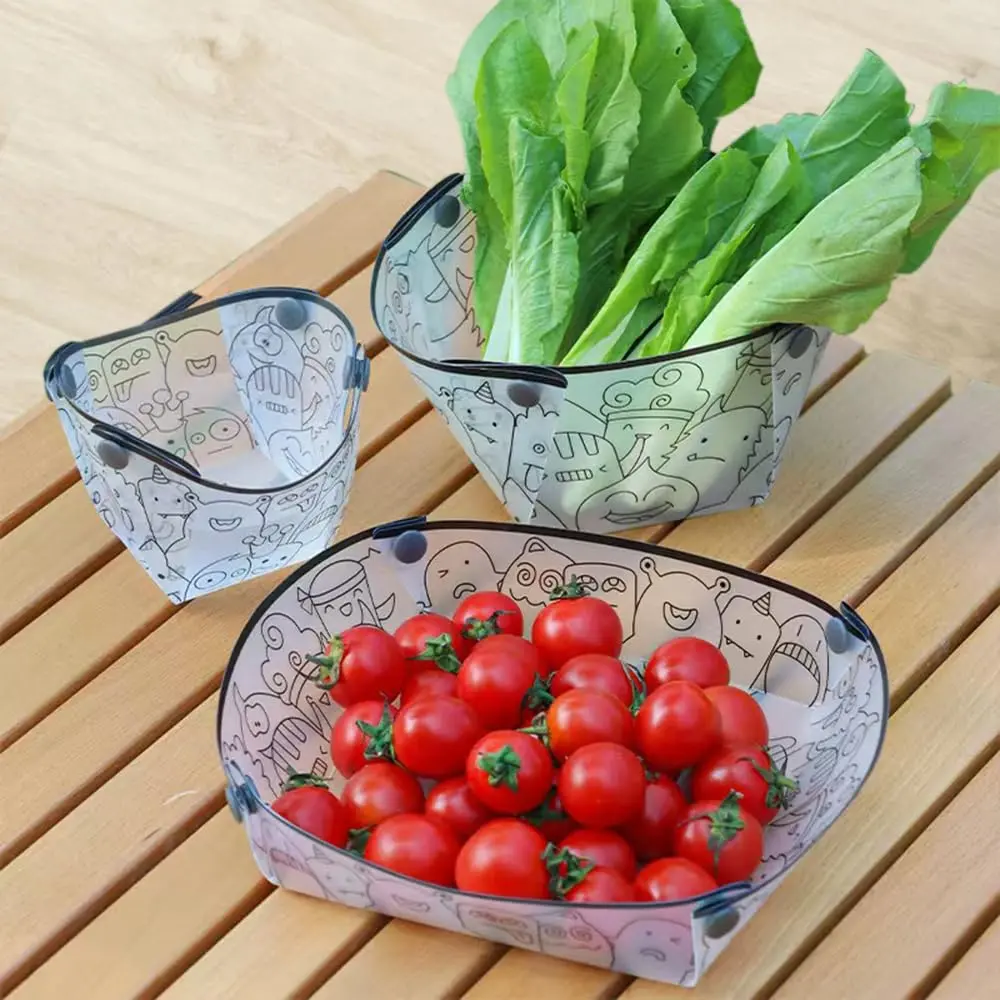 MIUPOO Collapsible Bowl Set, Portable Mess Kit, Food Grade Material, 7×5.5×3.5 Inches, 4 Pieces - view 7