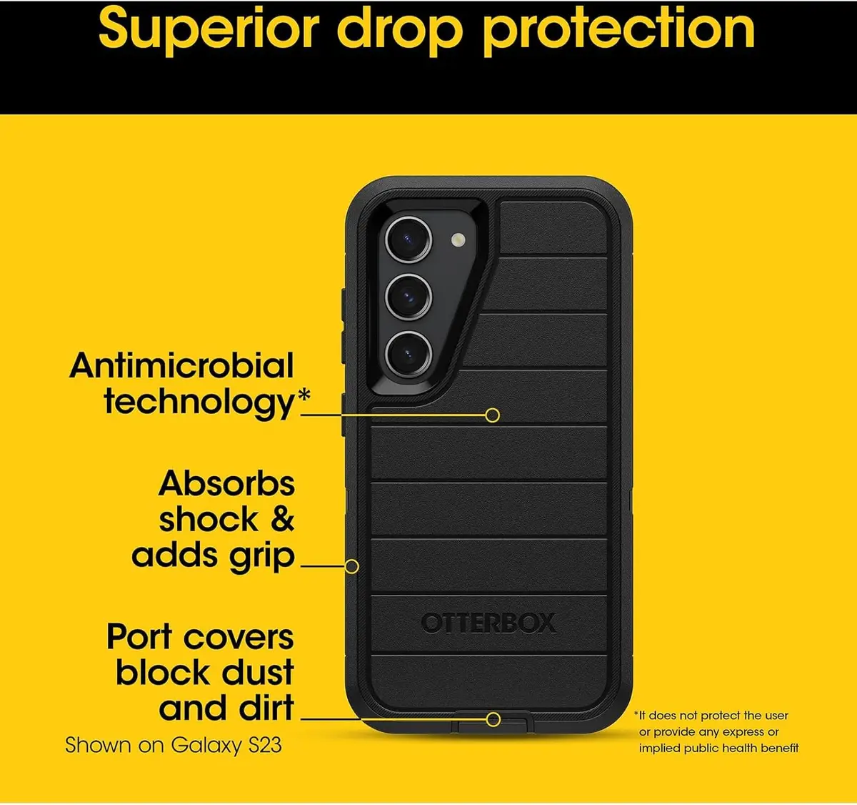 OtterBox Defender Series Case for Samsung Galaxy S24 Ultra | Rugged & Microbial Defense (115c) - view 4