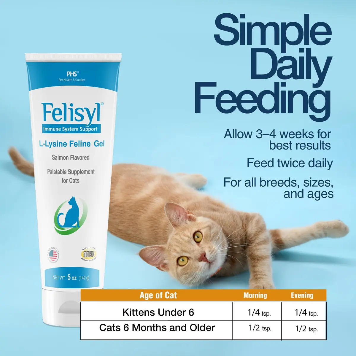 Felisyl L-Lysine Gel for Cats & Kittens 5oz | Immune & Respiratory Support - view 4