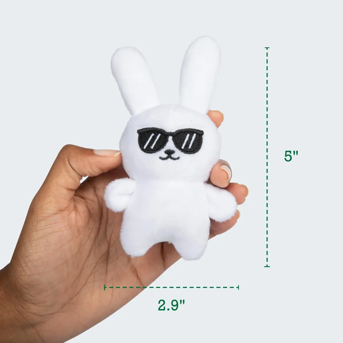 WHAT DO YOU MEME? Emotional Support Bunnies Plush Toy Set with Basket | 5 Plushies (8 inches) - view 5