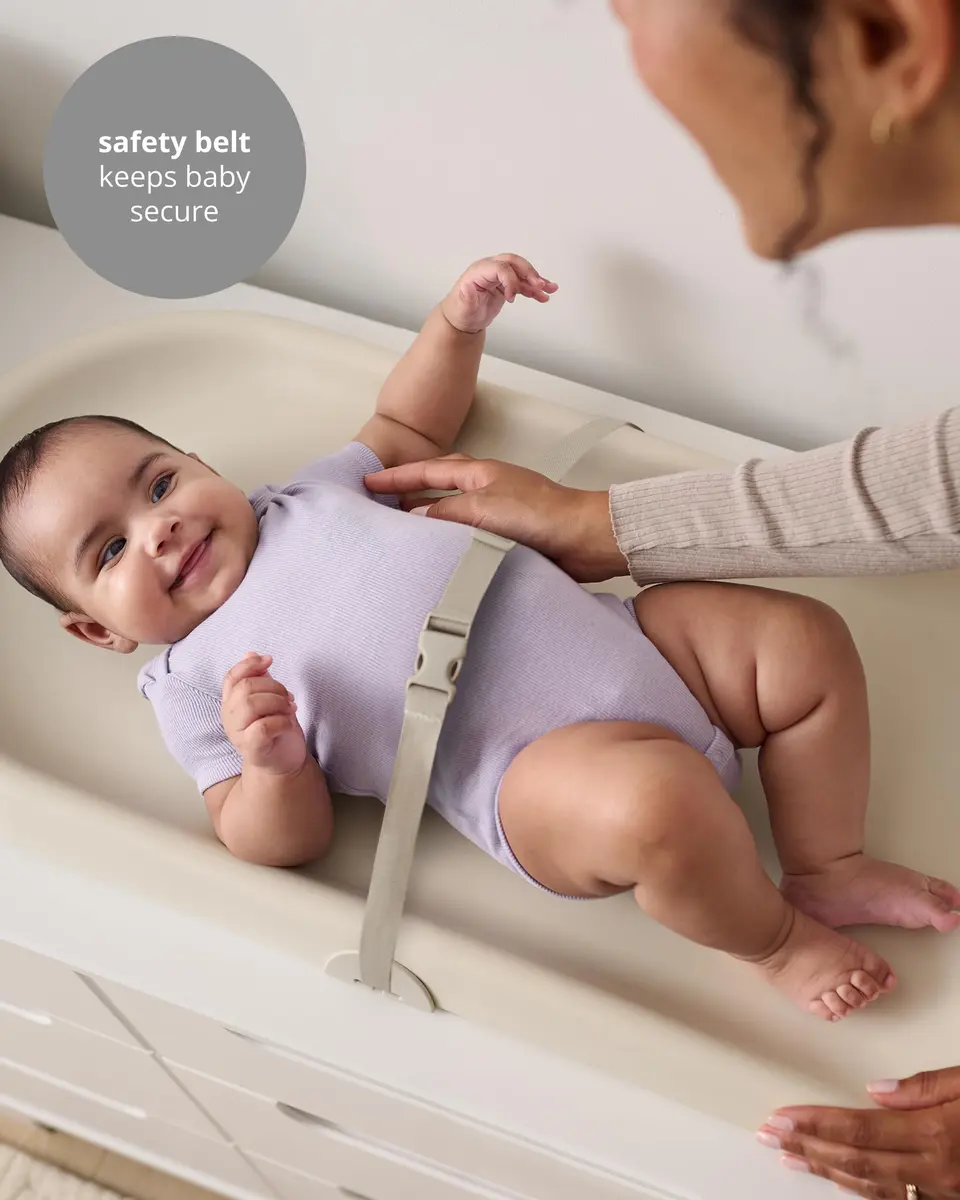 Skip Hop Baby Changing Pad Nursery Style Light-Up & Diaper Change Tracker 31.5L x 16W x 2.6H in | Cushioned & Wipeable - view 6