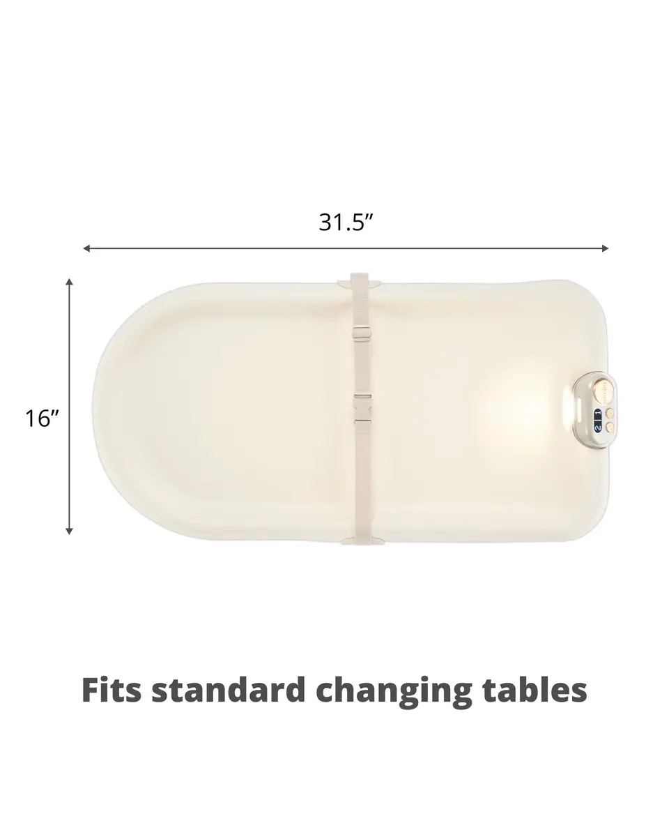 Skip Hop Baby Changing Pad Nursery Style Light-Up & Diaper Change Tracker 31.5L x 16W x 2.6H in | Cushioned & Wipeable - view 7