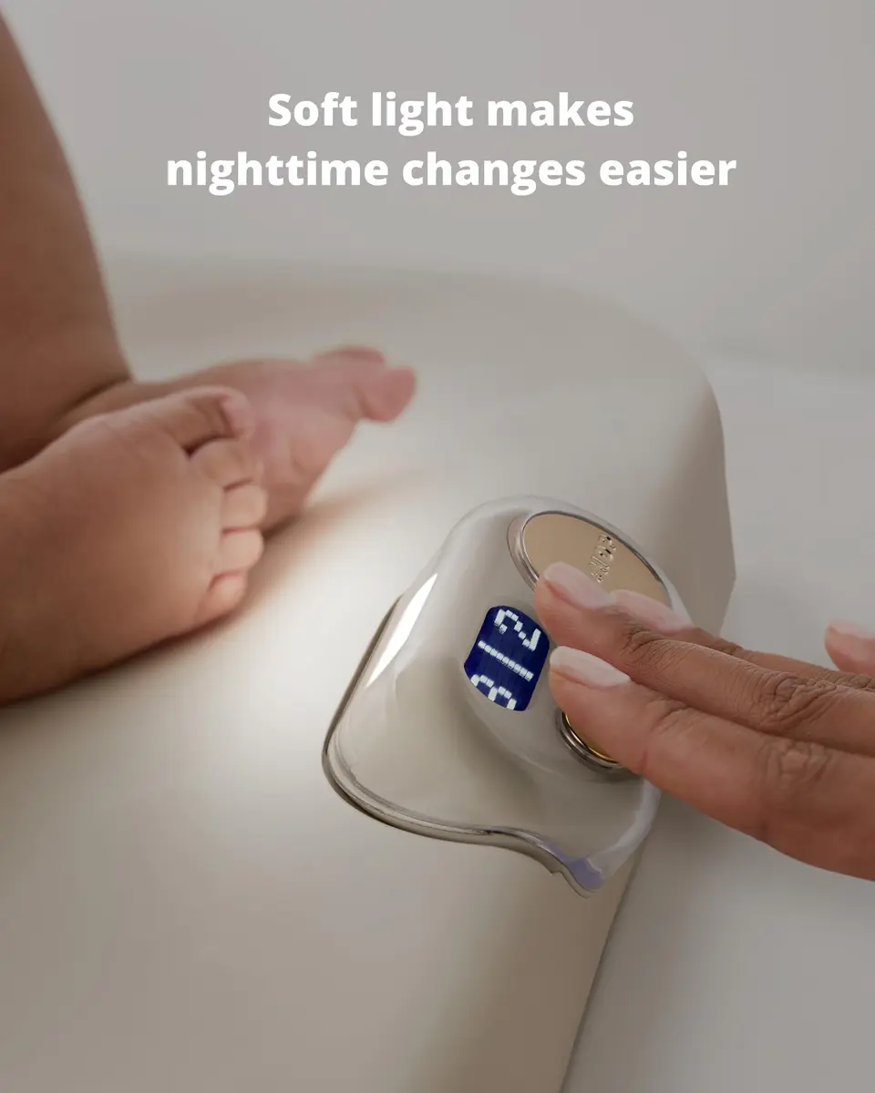 Skip Hop Baby Changing Pad Nursery Style Light-Up & Diaper Change Tracker 31.5L x 16W x 2.6H in | Cushioned & Wipeable - view 3