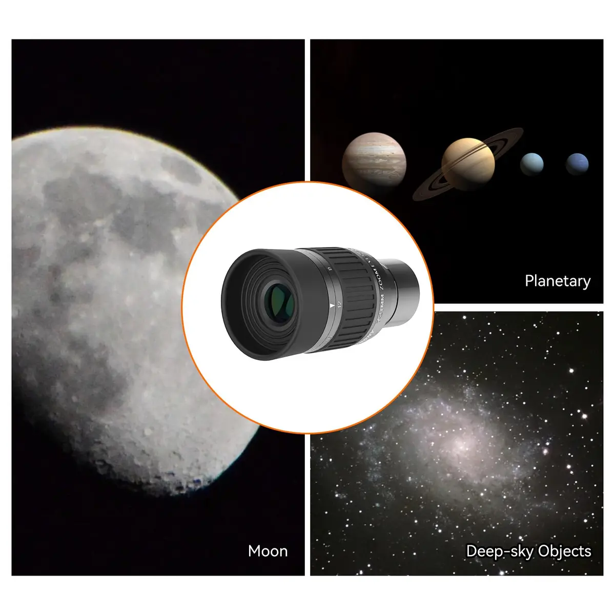SVBONY SV135 Telescope Eyepiece, 40-60°Field of View, 7-21mm Zoom Eyepiece | High-Contrast, Multi-Coated Optics - view 8