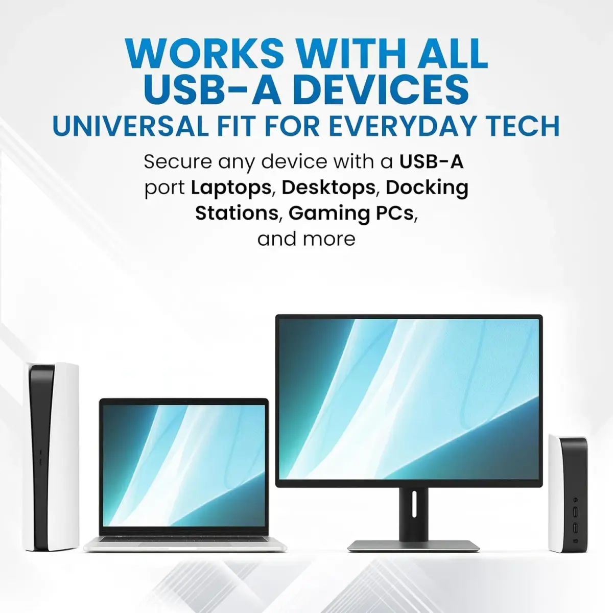 PortPlugs USB-A Port Blockers 50 Pack with 3 Keys | Secure Physical Access Control - view 7