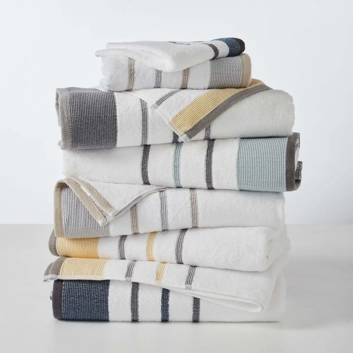 Great Bay Home Oversized Bath Sheet Set - Cotton 2 Pack 68x35 | Elegant Bathroom Decor - view 6