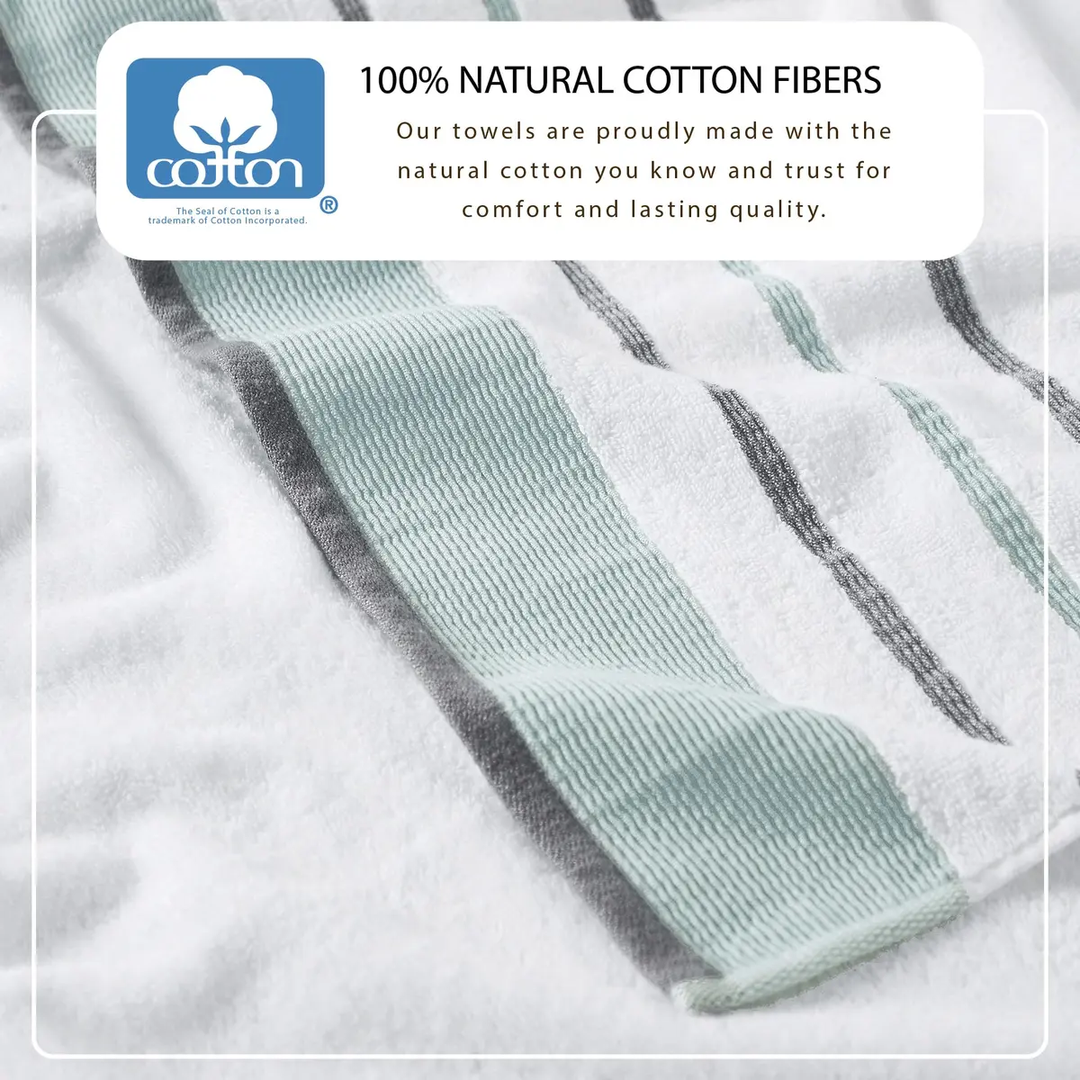 Great Bay Home Oversized Bath Sheet Set - Cotton 2 Pack 68x35 | Elegant Bathroom Decor - view 3