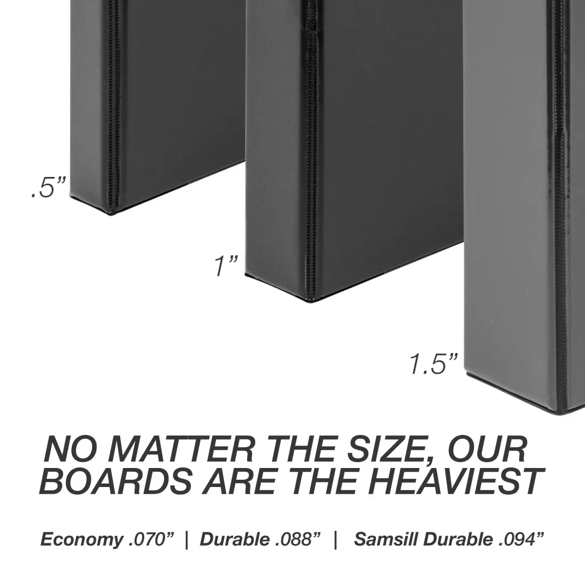 Samsill Durable 5.1cm (2 inch) 3 Ring Binder, D Ring Binder, 12 Pack Blue | Recycled Chipboard for Office & School - view 8