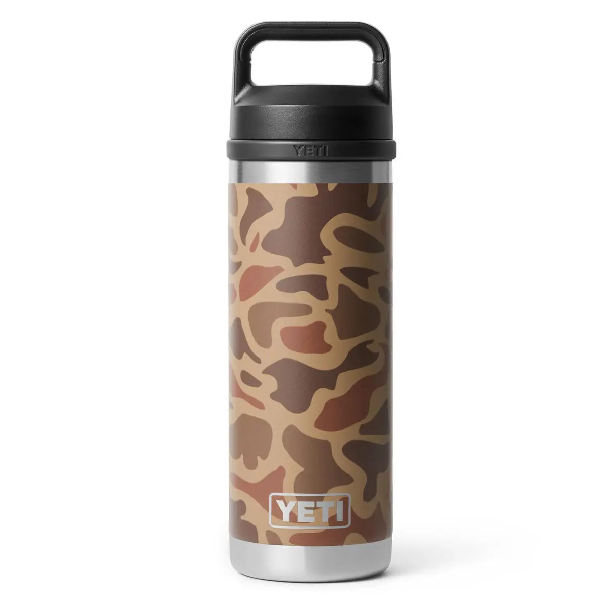 YETI Rambler Bottle Chug 18 oz | Vacuum Insulated Stainless Steel, Wetlands Camo - main product image