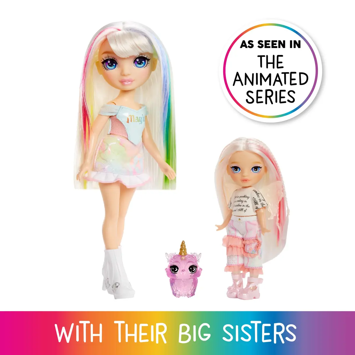 Rainbow High Littles Opal Fairy Doll 5.5" (14cm) with Fantasy Owl Pet & Wings | Kids Gift 4+ - view 5