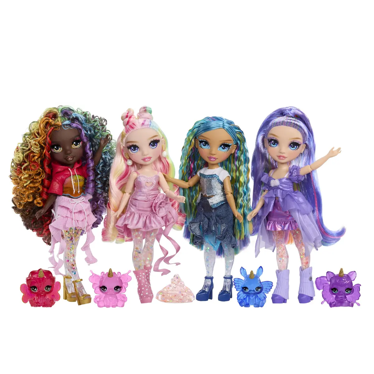 Rainbow High Bella Pink 11” Fashion Doll with Slime Kit & Magical Llama Pet | Ages 3+ (7-Piece Set) - view 5