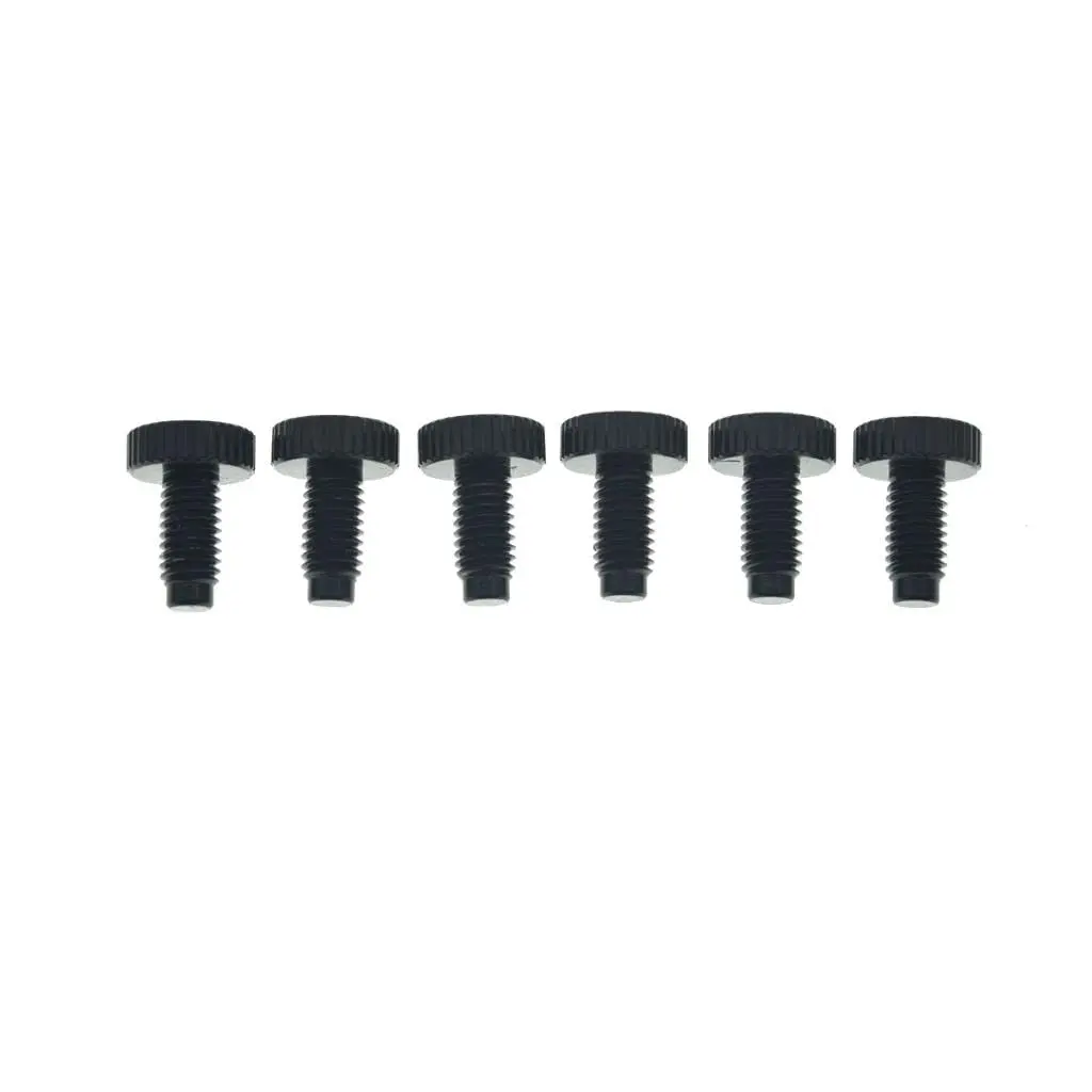KAISH Set of 6 Stainless Steel Guitar Tremolo Bridge Fine Tuner Screws | Fits Floyd Rose Black - view 2