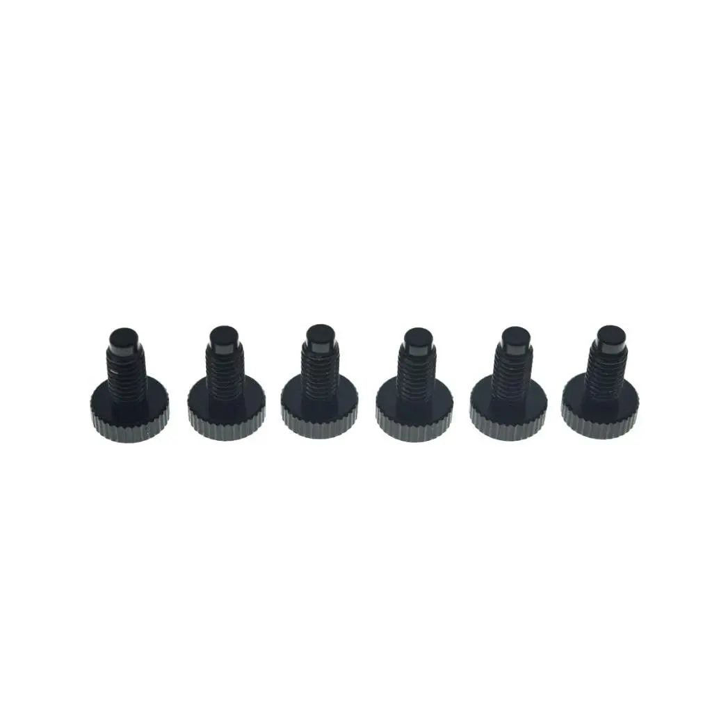 KAISH Set of 6 Stainless Steel Guitar Tremolo Bridge Fine Tuner Screws | Fits Floyd Rose Black - view 3