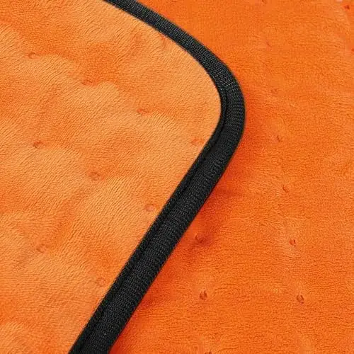 Deepsoon Orange Black Electric Heating Pad 33x17 Inch | Targeted Pain Relief with Auto Shut-Off - main product image