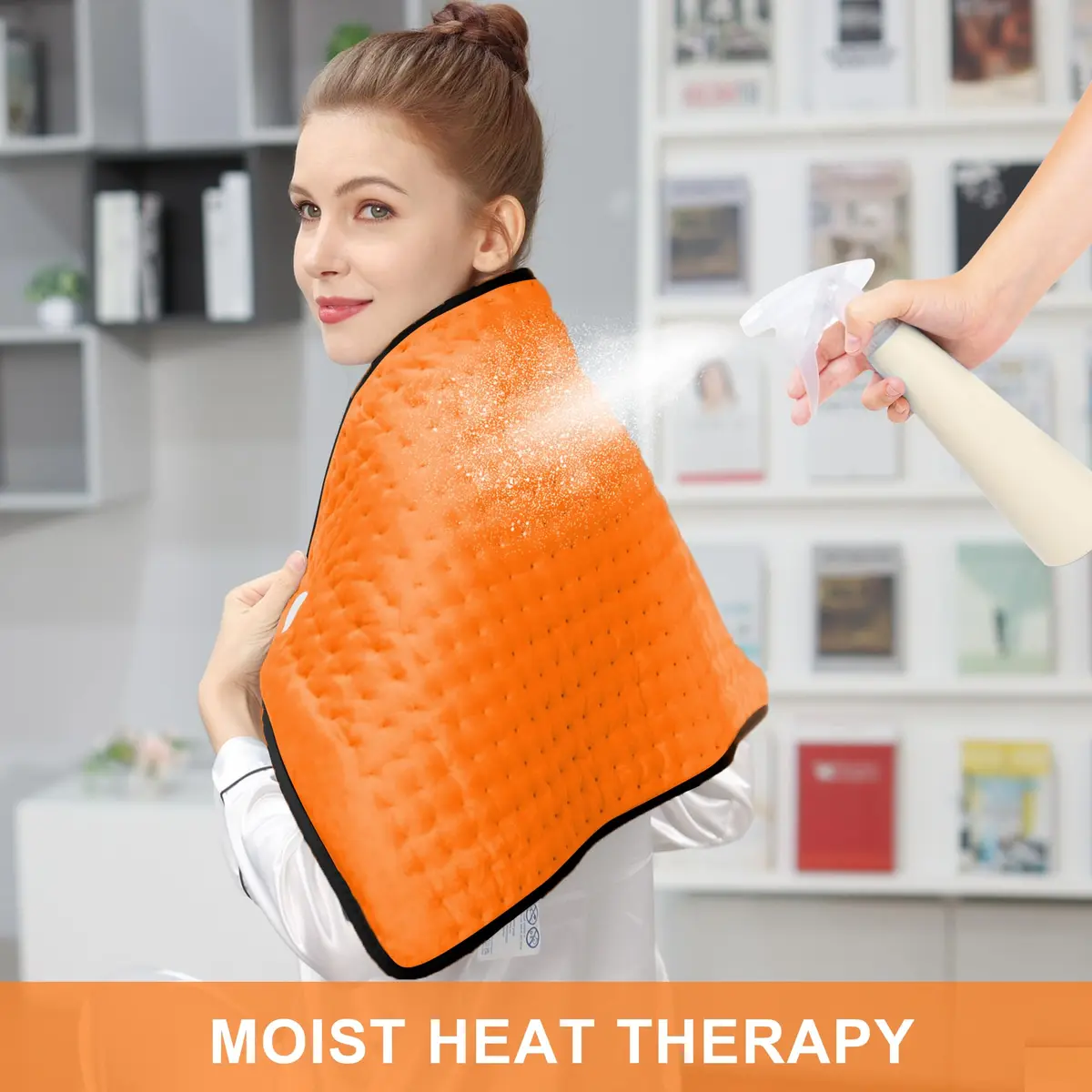 Deepsoon Electric Heating Pad for Back 33x17 Inch | Muscle Pain Relief with 6 Heat Settings & Auto Shut-Off - view 4