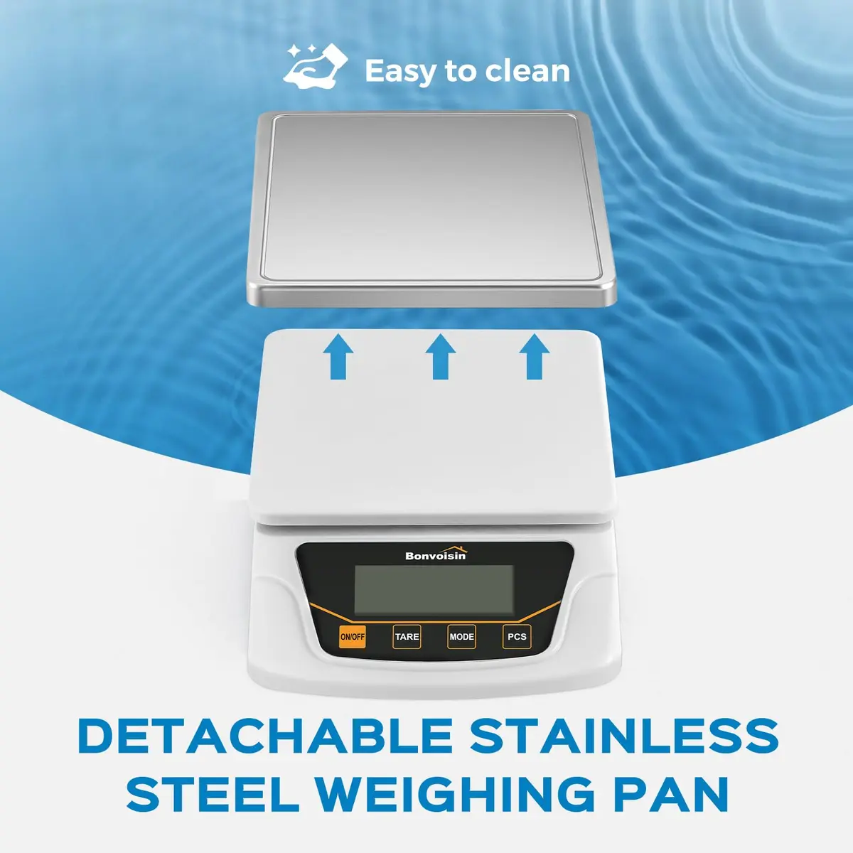 Bonvoisin Digital Gram Scale 6000g x 0.1g Lab Scale with 6 Units | Precision Weighing for Labs & Jewelry - view 4