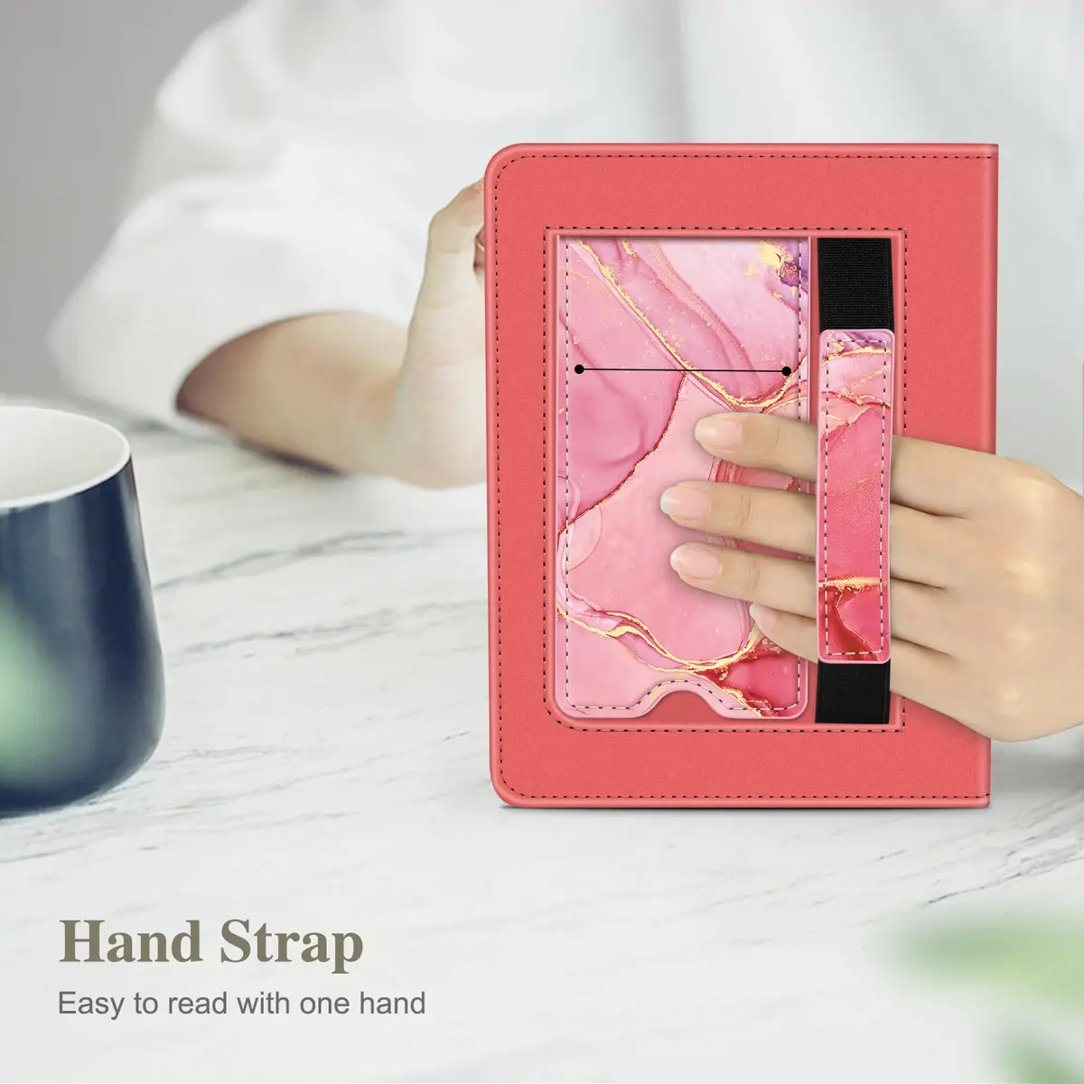 FINTIE Case for 7"/6.8" Kindle Paperwhite 12th/11th Gen & Kindle Colorsoft | Premium PU Leather, Foldable Stand, Card Slot, Auto Sleep/Wake - view 6