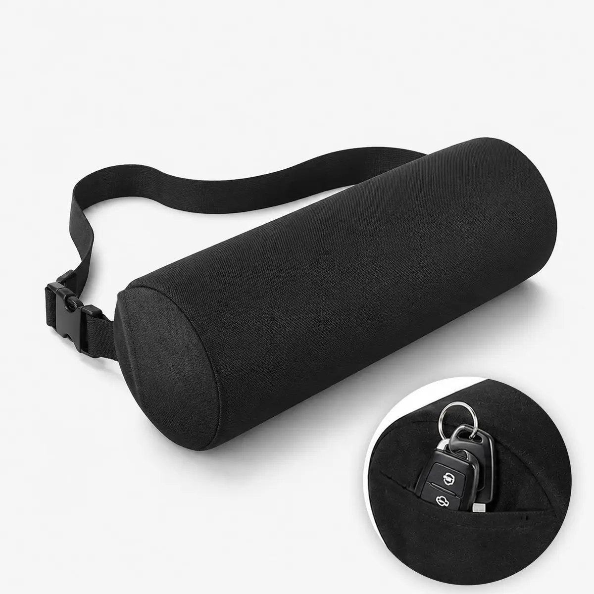 MIDLADE Lumbar Roll Support Pillow for Car & Office Chair 11 Inch | Ergonomic Back Support for Pain Relief - main product image