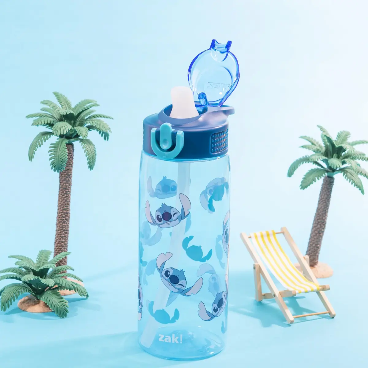 Zak Designs Disney Stitch 25oz Leak-Proof Kids Water Bottle | BPA-Free, Dishwasher Safe, Reusable - view 3